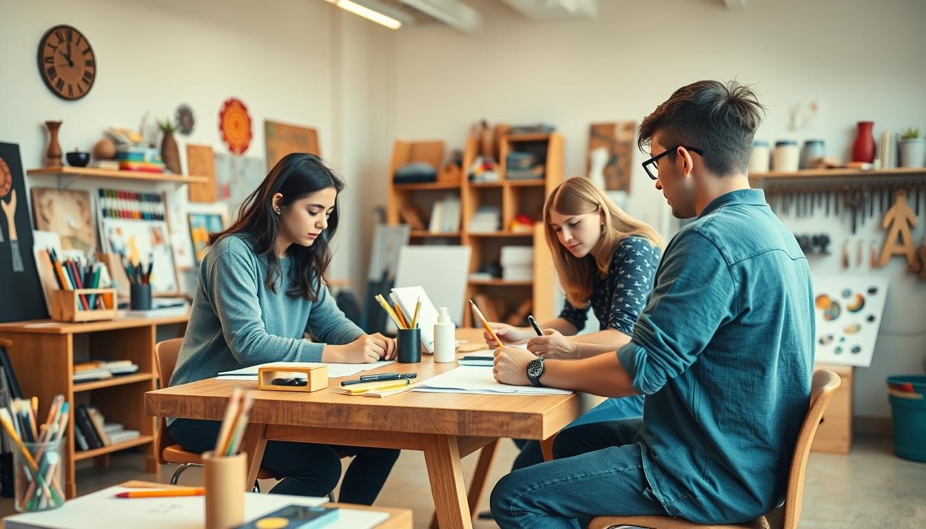 Organized study environment supporting productive learning